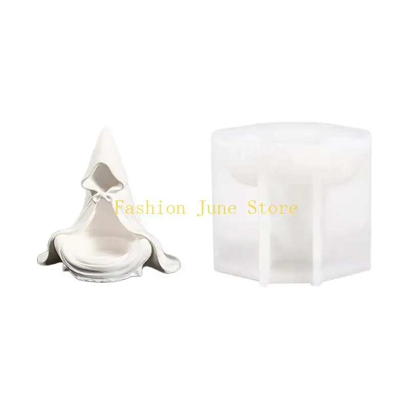 N5KA Halloween Display Silicone Mold for Candle Holder Crafts, Seasonal Form for DIY Styling and Home Display Use Indoors