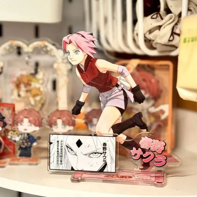 

Naruto Homemade Ornament Uzumaki Naruto Uchiha Sasuke Acrylic Plaque Anime Week Desktop Personality Decoration Kid Birthday Gift
