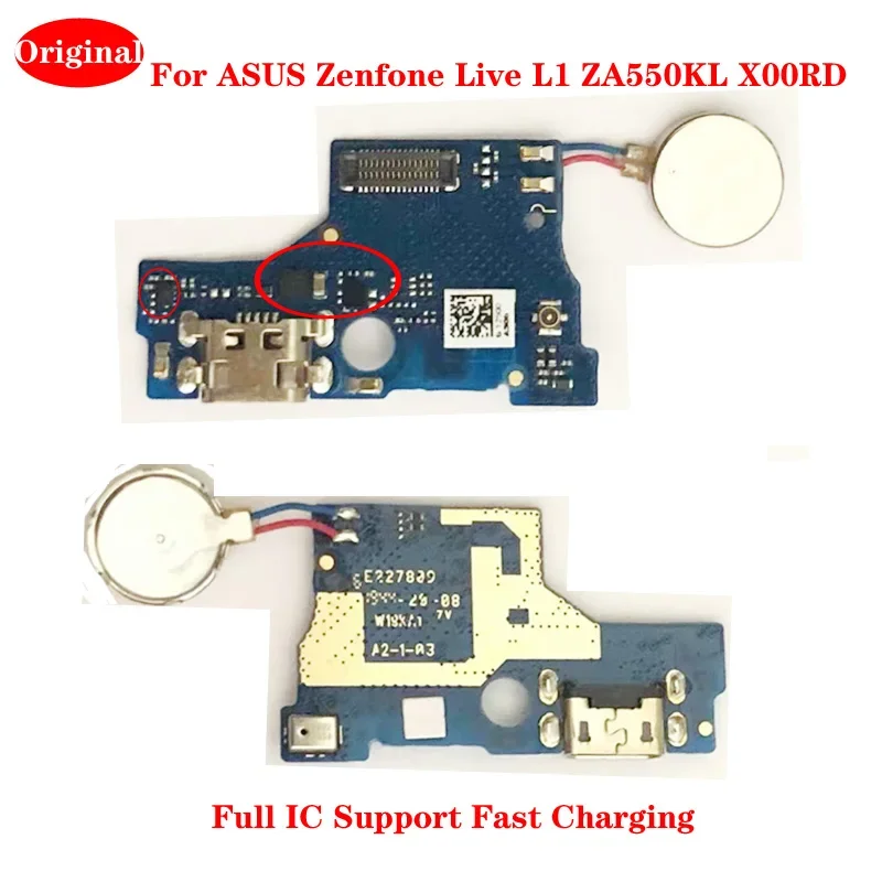 Original for Asus ZenFone live L1 za550kl x00rd USB charging port dock mic module vibration board flex cable replacement parts