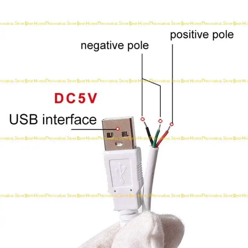 12PD DC5V LED Light Dimmer Controllers USB Port Power Supply Cable Dimming Color Matching Extension Cable for LED Light Chip