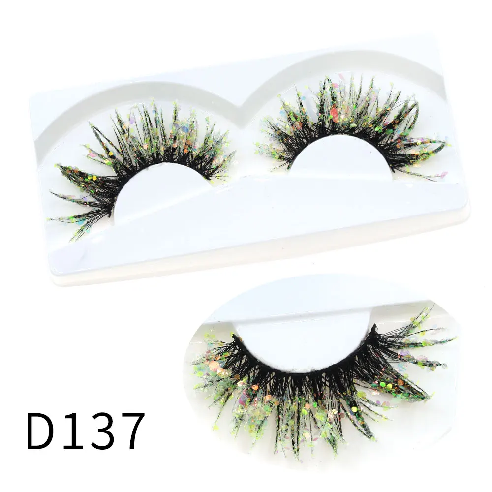 Halloween Style Dreamy Sequins Glitter False Eyelashes