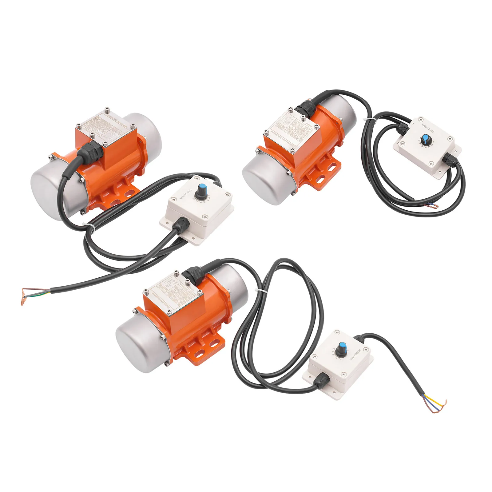Moteur vibrant AC220V 40/50/60W avec régulateur de vitesse, moteur vibrant industriel sans balais à 9 vitesses réglables