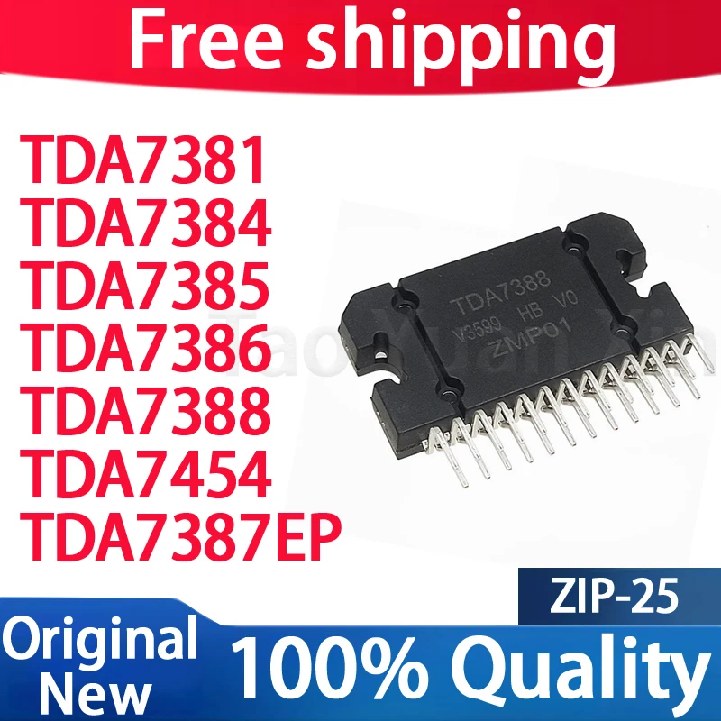 (5piece) 100% New TDA7381 TDA7384 TDA7385 TDA7386 TDA7388 TDA7454 TDA7387EP ZIP-25