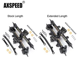 AXSPEED Brass Weights Extended / Stock Length Portal Axle for Axial SCX24 Deadbolt Wrangler C10 Gladiator Bronco 1/24 RC Car