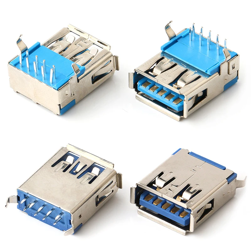 2PCS USB 3,0 AF 3,0 9P USB Stecker SMT SMD DIP 9 Pin DIY USB Jack 9Pin Männlich weiblich USB Buchse 3,0 BF Typ USB Lade Daten Port – Detail 3