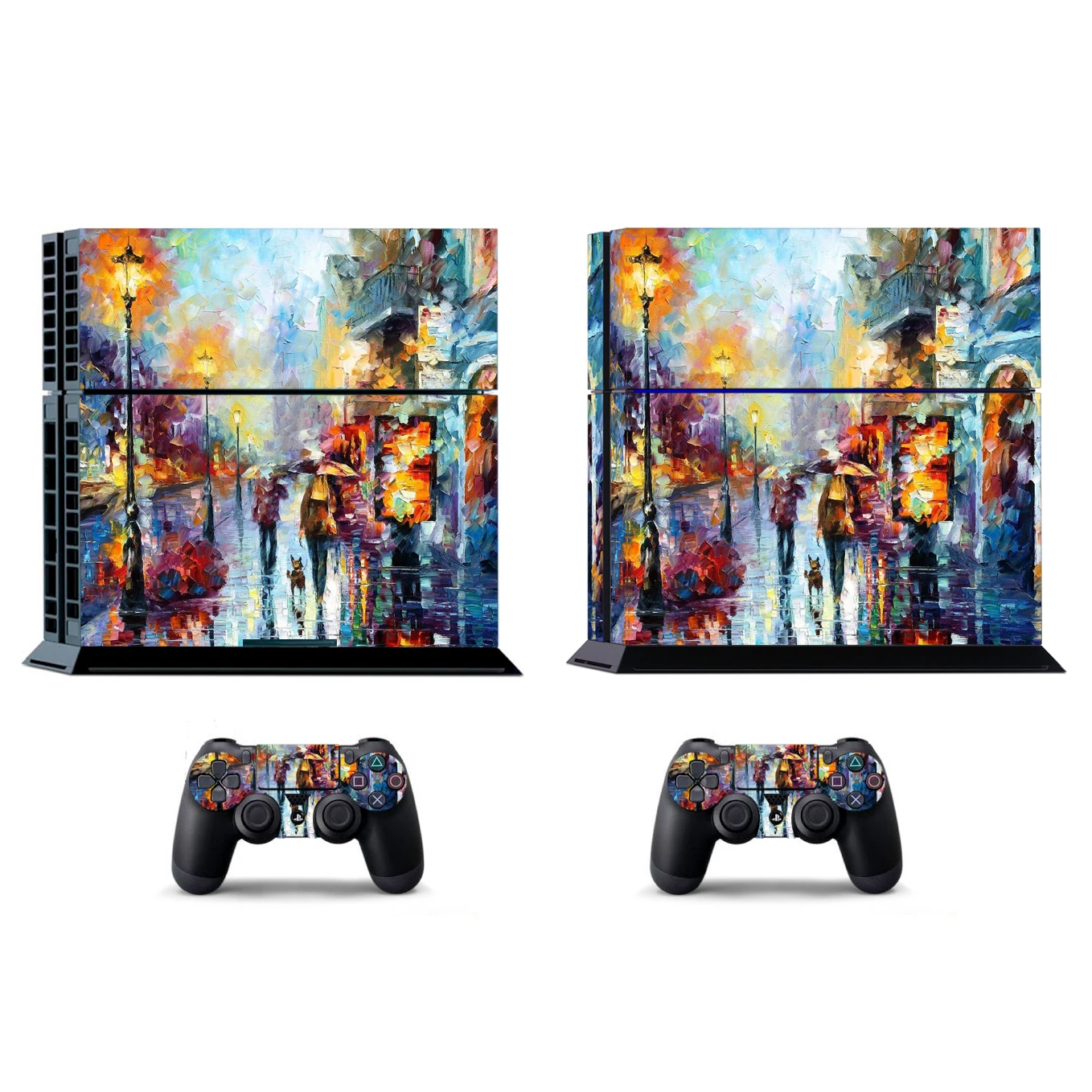 ملصق جلد فينيل لسوني PS4 ، بلاي ستيشن 4 ، جلود تحكم ، لوحات ، 2