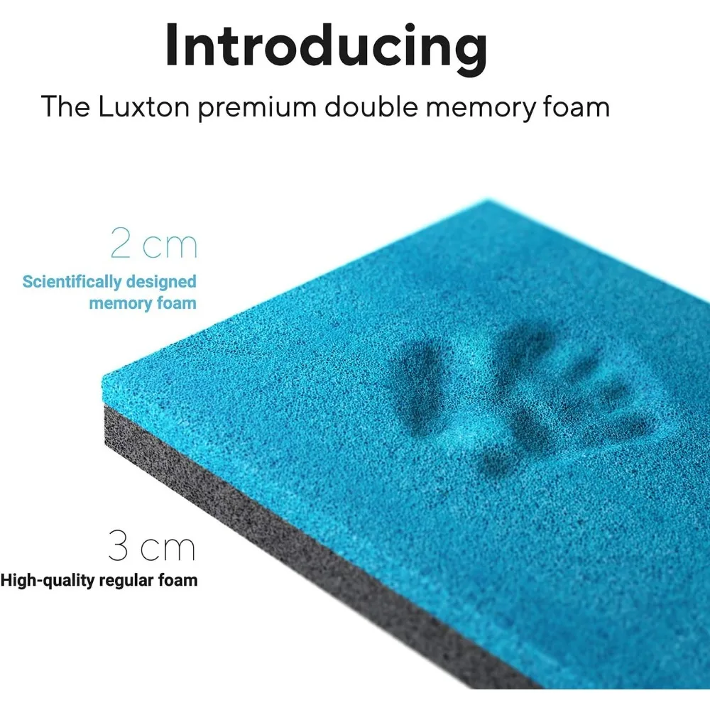 Luxton Home Premium Memory Foam Massage Table - Easy Set Up - Foldable & Portable with Carrying Case