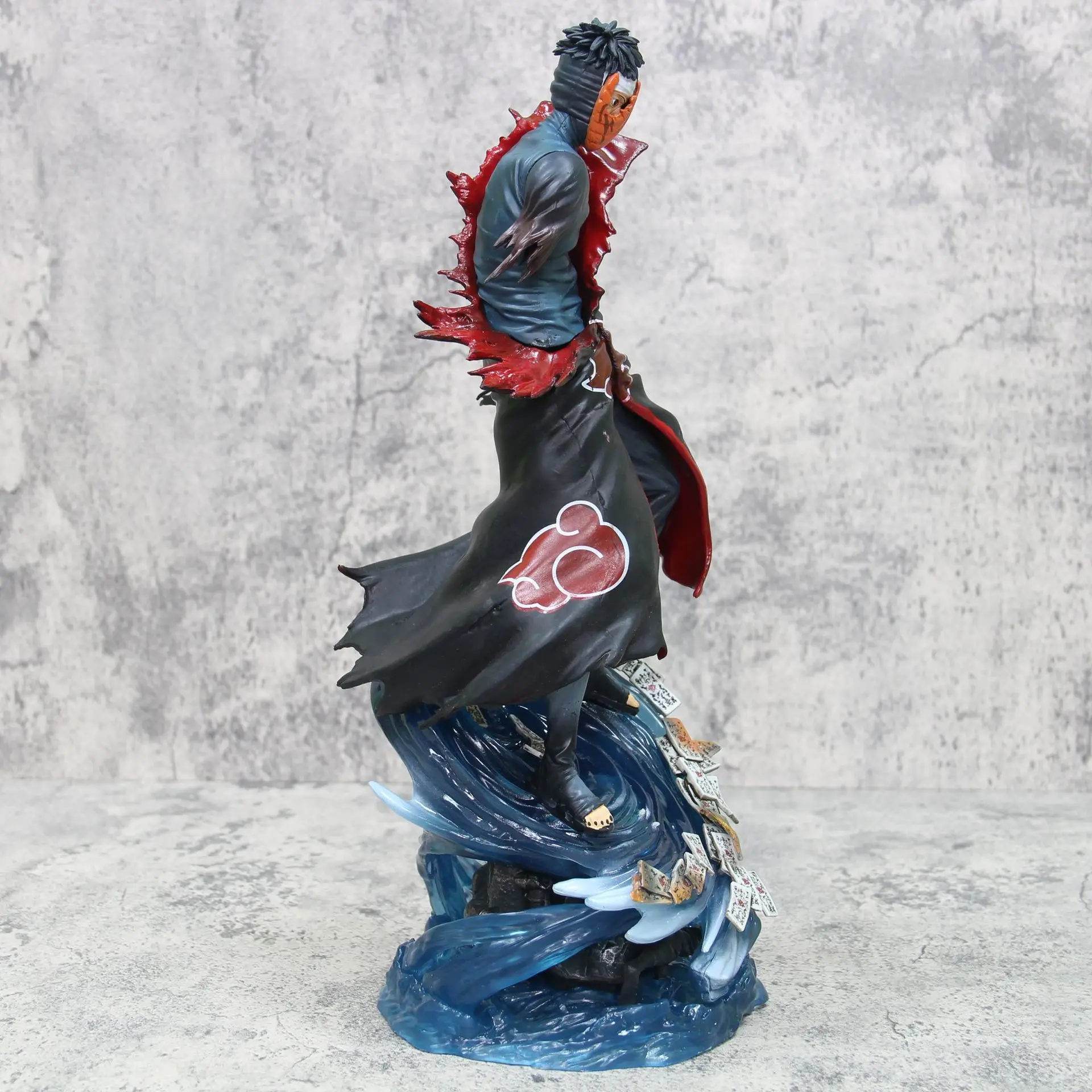 34 cm Neue Naruto Anime Figur Uchiha Obito Umfang PVC Modell Szene Statue Desktop Dekoration Ornamente Kinder Geburtstag Geschenke Spielzeug