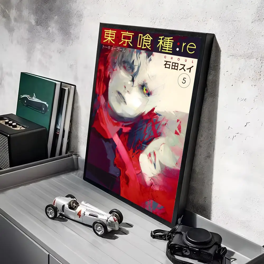 T-Tokyo Ghoul Anime-Poster-Aufkleber, HD-Gemälde, selbstklebende Kunst für Schlafzimmer, Wohnzimmer, Heimdekoration, moderne Wandaufkleber, Geschenk – Detail 27