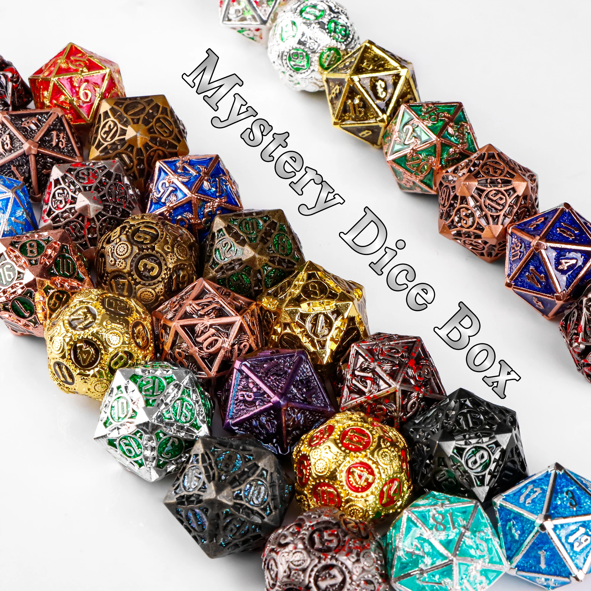 

Набор Mystery Dice, слепая сумка DND, кости с жидким сердечником, полые игральные кости, кубики D и D из смолы для кубиков подземелий и кубиков драконов, подарок