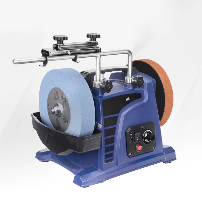 

H8Низкоскоростная точилка для ножей с водяным охлаждением, деревообработка, шлифовка и полировка, встроенная электрическая настольная точилка для ножей, 220 меш