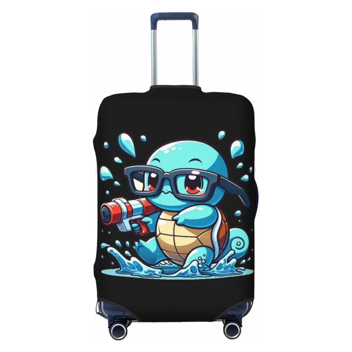 

Custom Squirtles Cartoon Luggage Cover Funny Suitcase Protector Covers Suit For 18-32 inch