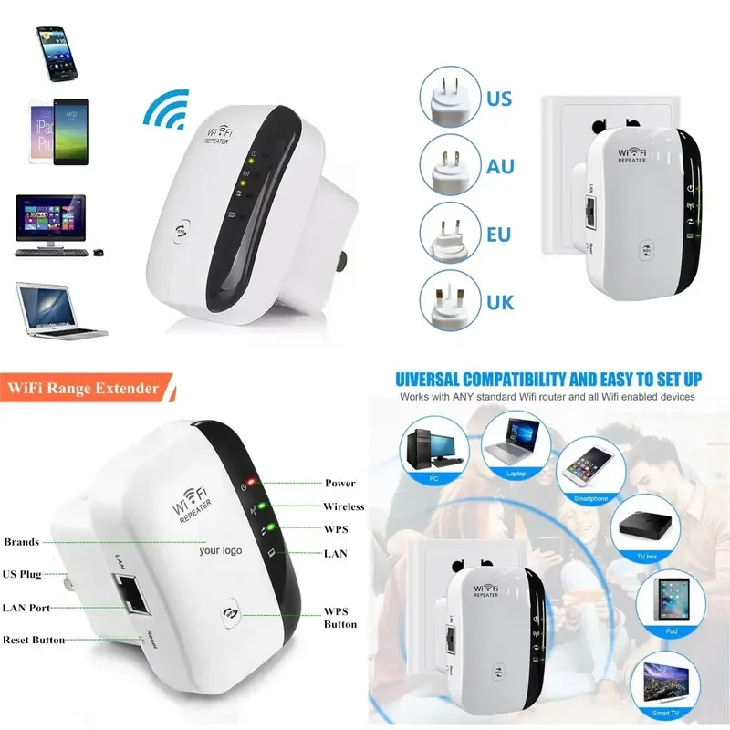 WiFi range expander 300Mbps WiFi repeater 802.11n signal wifi boost amplifier
