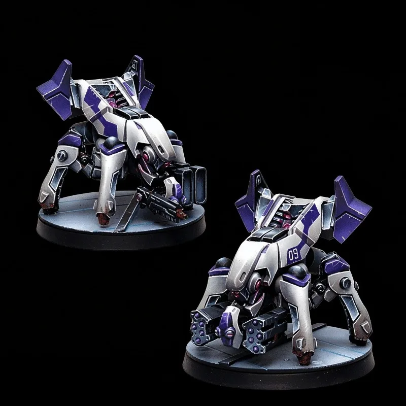 40mm Base Cast Resin Model Assembly Kit, Robot Remote Control Set, Fantasy Board Game Miniature Unassembled and Unpainted