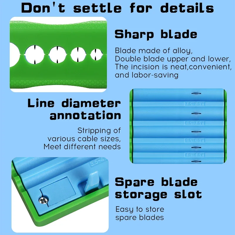 COMPTYCO 1.2-3.3 มม.ยาวกลางเครื่องมือตัดท่อ Tube Slitter ไฟเบอร์ออปติกริบบิ้น Optic CABLE Stripper