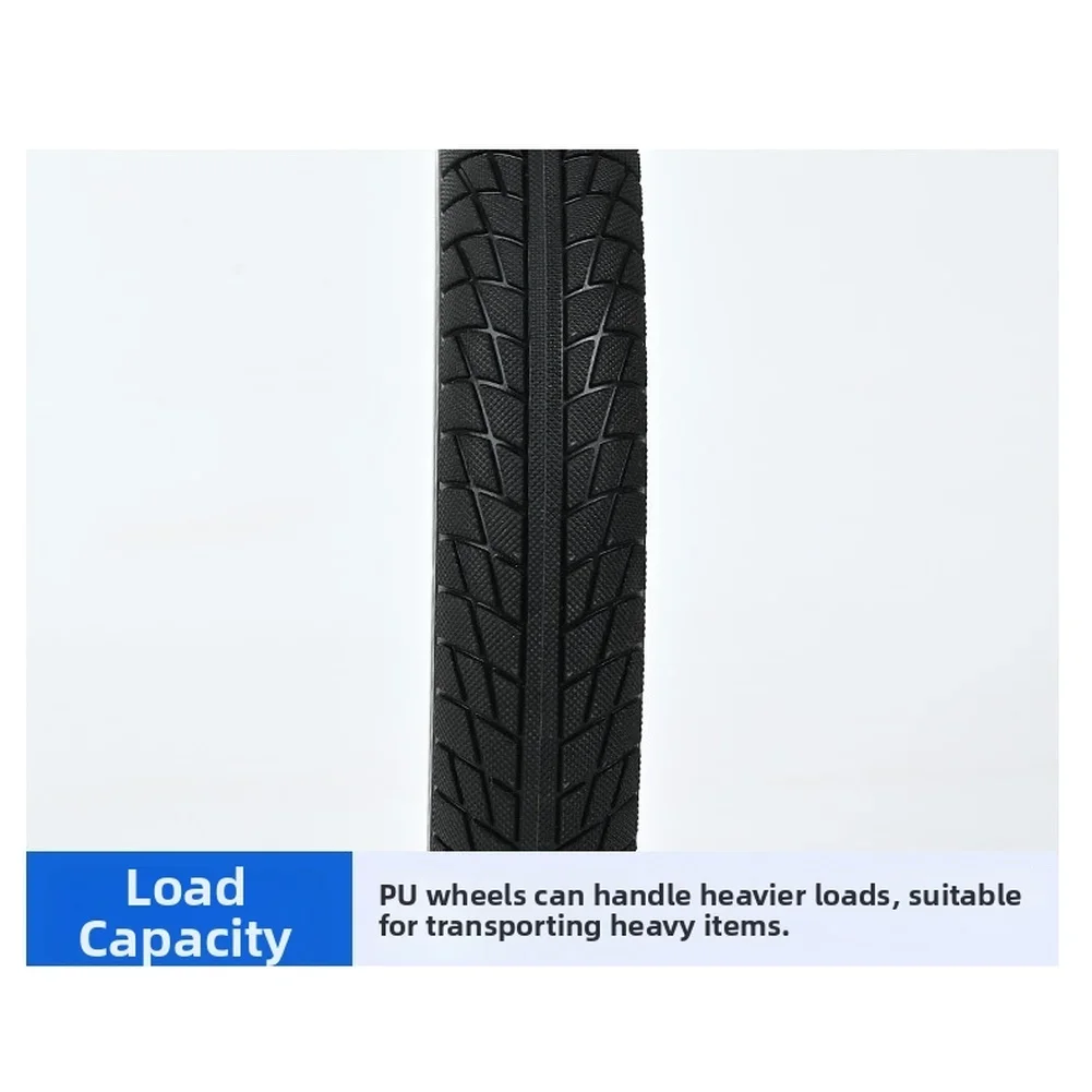 Non-pneumatic Wheelchair Tire For Hospital Use Black Solid Tire For Wheelchair Solid Construction High Elasticity