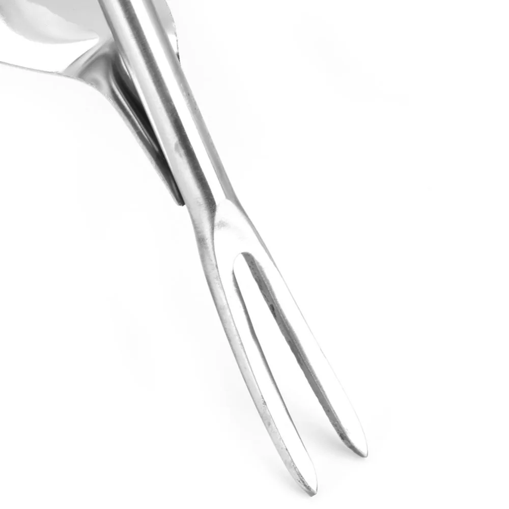 2PCS Durable Stainless Steel Garden Weeding Tool Multifunction V-Shaped Weed Puller Tool Silver Hand Operated Root Removal Tool