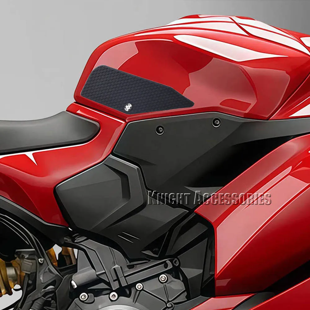 For Panigale V2 S V2 V2S 2025 2026 Motorcycle Gas Stickers Knee Grips Fuel Tank Rubber Sticker Protector Knee Tank Pad Grip