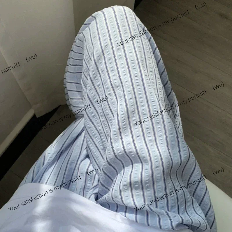 

ZOCI-Girls high-waisted striped pajama pants women's 2025new summer home pants casual walking pants can be worn outside