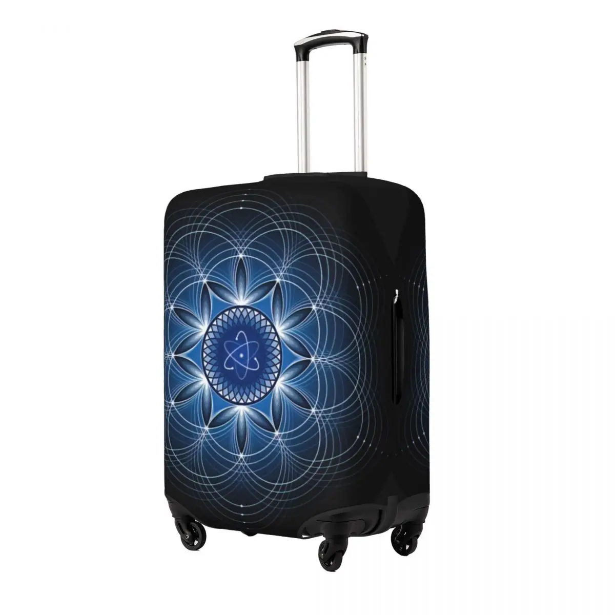 Metaphysics Sacred Geometry Print Luggage Protective Dust Covers Elastic Waterproof 18-32inch Suitcase Cover Travel Accessories