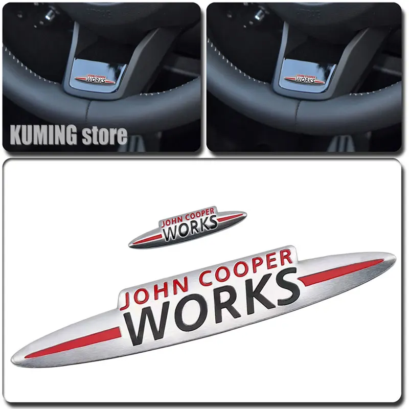 For Mini Cooper JCW Clubman Countryman R55 R56 R57 R58 R59 R60 R61 F56 F55 Metal Stickers Car Interior And Exterior Decor Badge