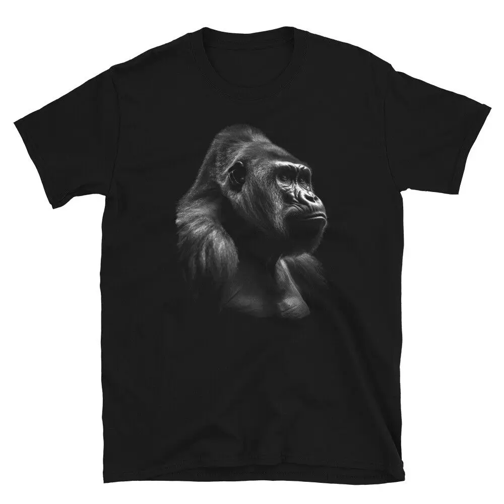 Gorilla Silverback T-shirt Silver Back Jungle King Design Unisex Tshirt