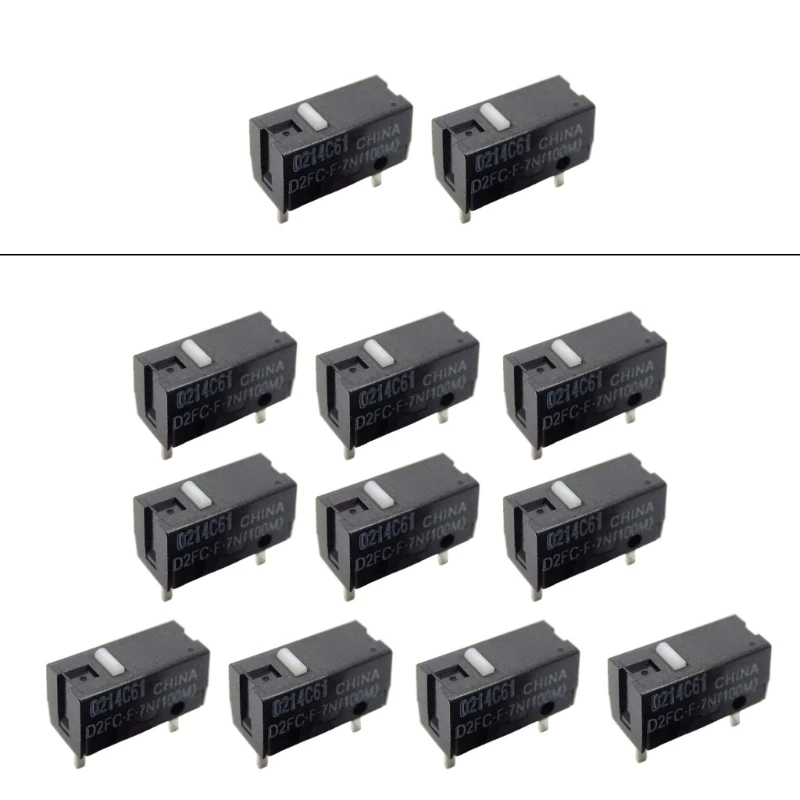 2/10Pcs   Switches D2FC-F-7N (100M)  Button Fretting Switches D2FC-7N WhiteDots 100Millions Time