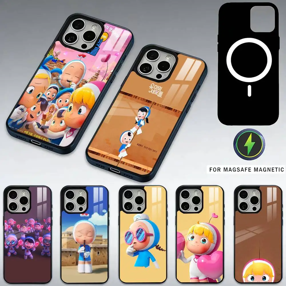 

Y-Yumi's Cells Phone Case For iPhone17,16,15,14,13,12,11 Plus,Pro Max Magnetic For Magsafe Wireless Charging