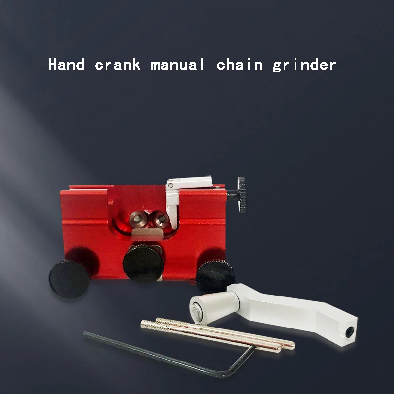 Portable Chainsaw Chain Sharpening Sharpeners Aluminium Saw Chain Sharpening Tool With 2PCS Grinder Stones Drill Sharpen Machine