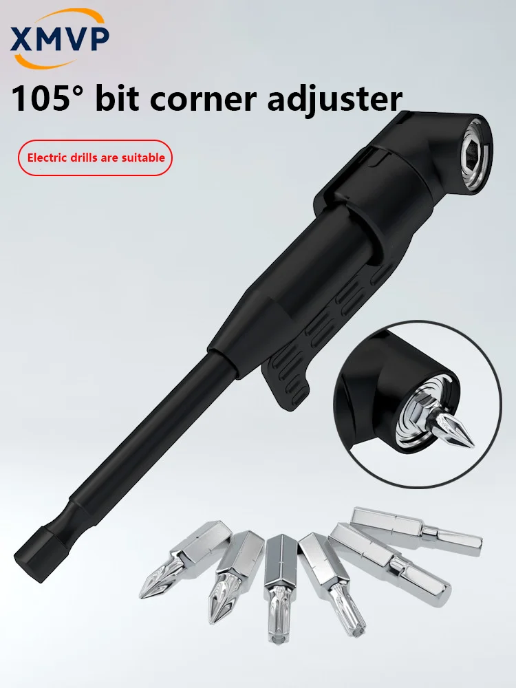 Tool tip corner changer 105-degree universal electric screwdriver corner magic tool, electric corner sleeve straight