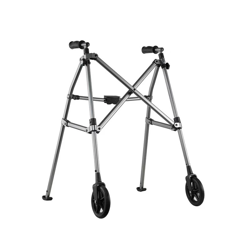 Useful Portable Folding Aluminum Walking Aid Lightweight Mobility Support Walker For Elderly Disabled Indoor Outdoor Daily Use