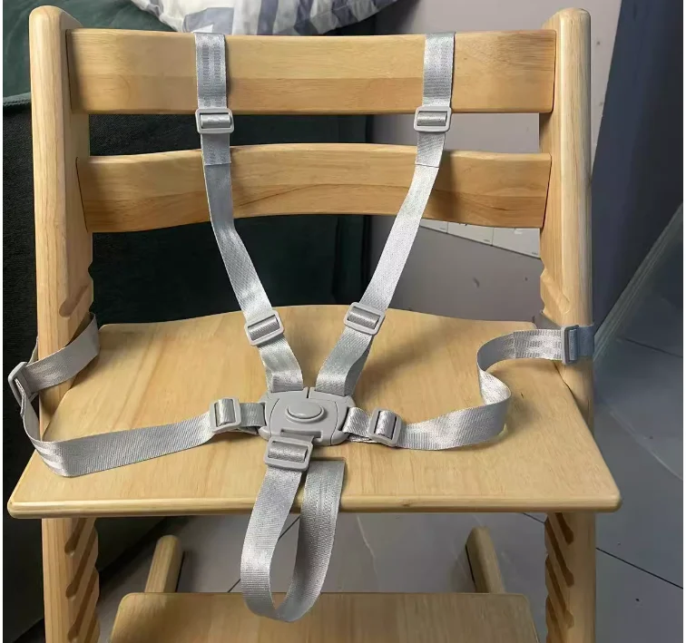 Crescimento Chair Strap para Stokke bebê cadeira de jantar, fixação infantil com cinto de segurança 5 Ponto