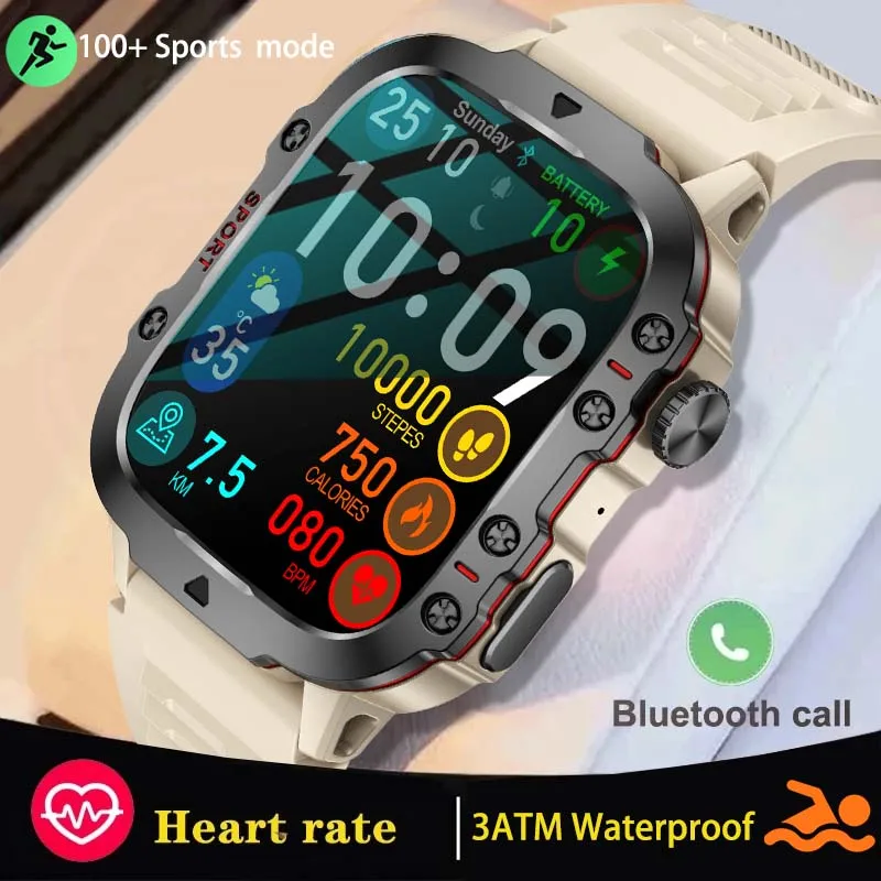 The new 1.96-inch HD Bluetooth calling smartwatch 420mah large capacity battery 100+ sports mode is suitable for Huawei Xiaomi