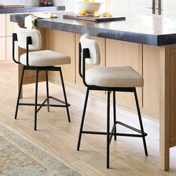 Nordic Modern Bar Chair Comfortable Trendy Beauty Living Room Bar Chair Premium Kitchen Taburetes De Barmodern Furniture