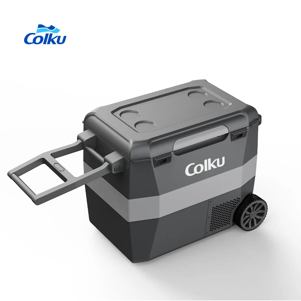 

Battery Powered 12V 240V Outdoor Camping Refrigerator Rv Car Fridge Mobile Mini 57L Portable Electric Cooler Box