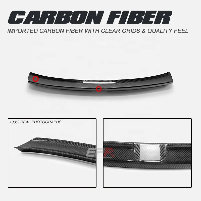 

Подходит для заднего спойлера среднего багажника для FIAT ABARTH 500 595 2017+ типа GV из углеродного волокна