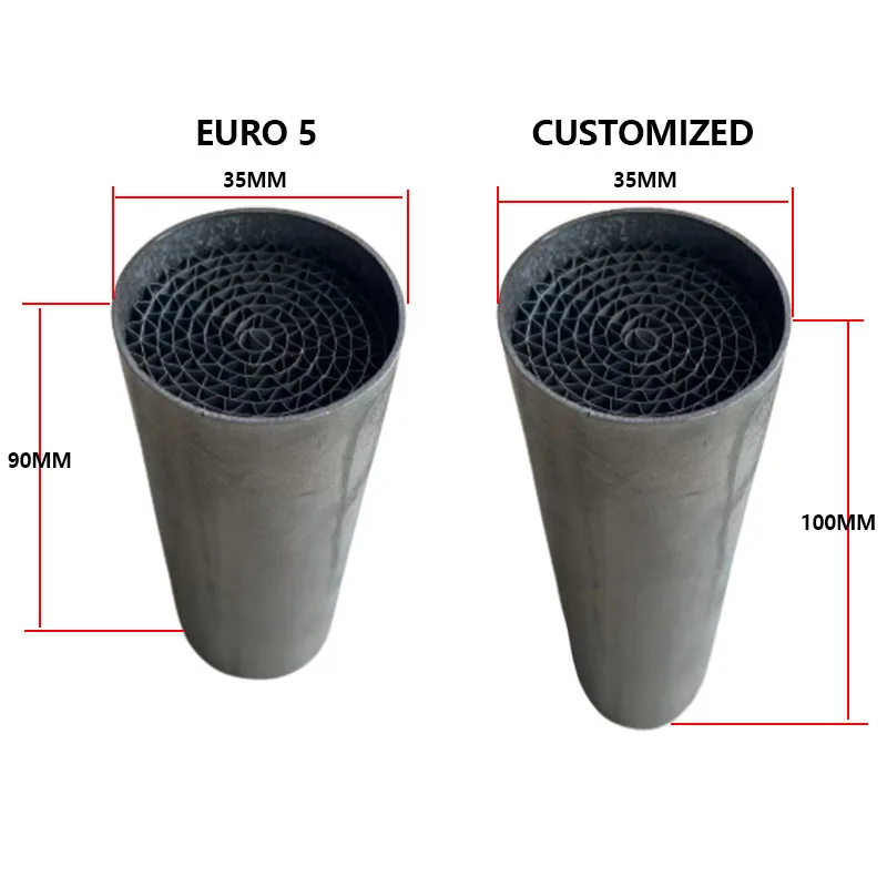 200CPSI Motorcycle Exhaust Purification Three-Way Catalyst EURO5 Emission Standard And Customized Metal Catalyst