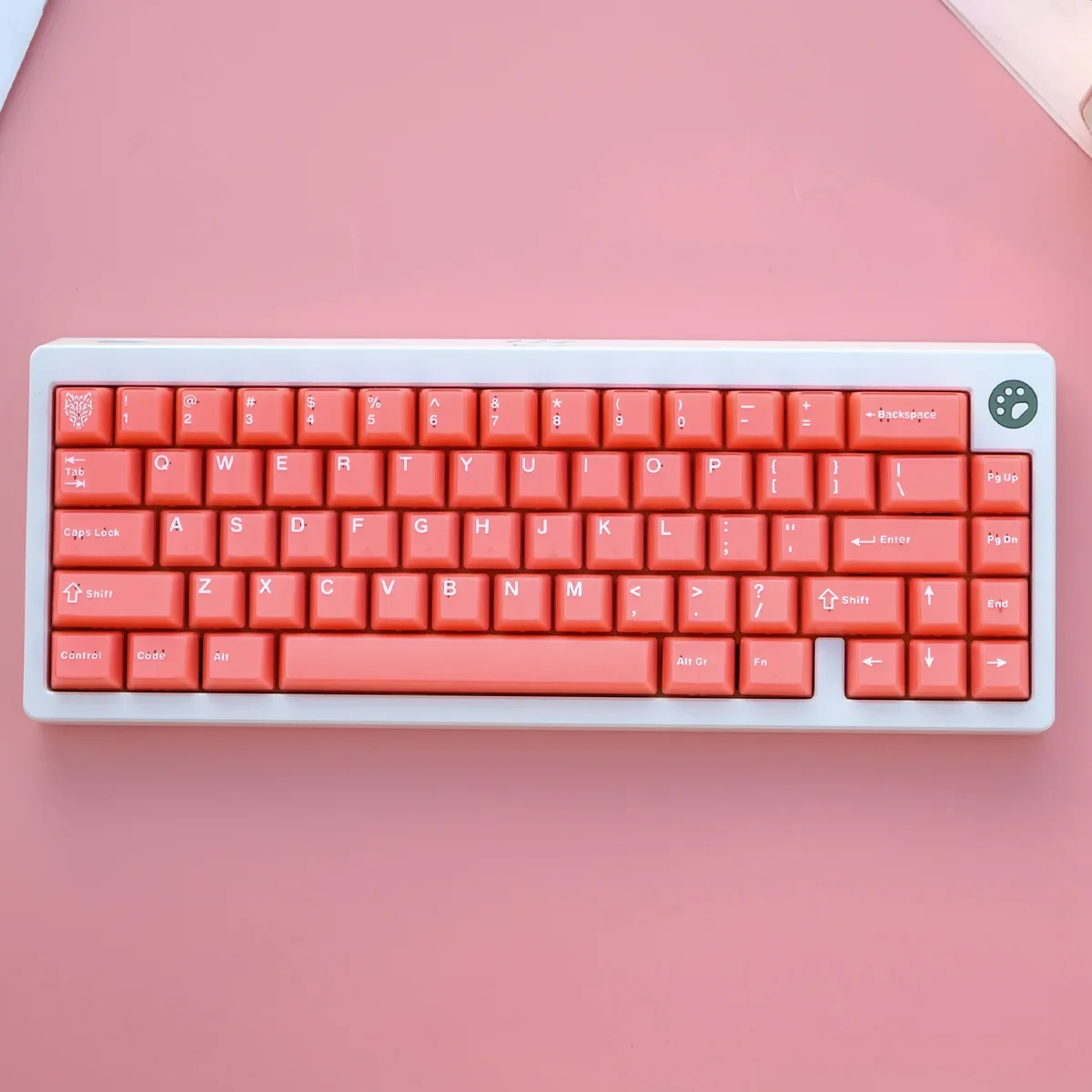 Aifei Keycaps Orange PBT Double Shot 114 Keys Cherry Profile Translucent for Mechanical AULA Keyboard F75 AKKO FUN60 Pro Mad60he