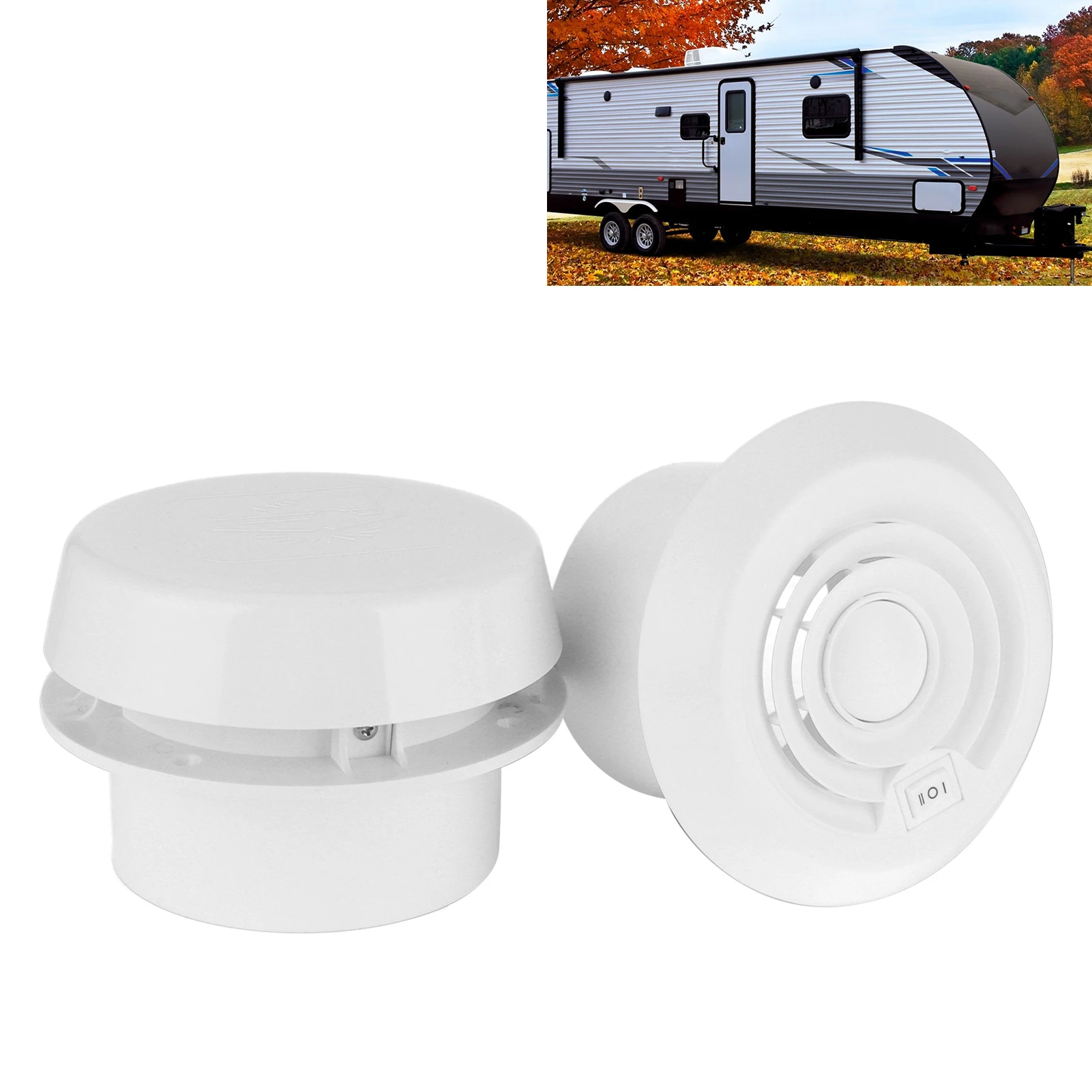 12V Roof Fan Ceiling Quiet  Ventilation Cooling Grille for Campers Motorhome Travel Trailer Van  Cooling Fan  Parts