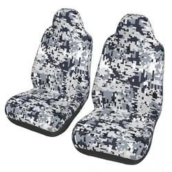 Urban Style Camouflage Universal Car Seat Cover Off-Road For SUV Multicam Front Rear Flocking Cloth Cushion Fabric Hunting
