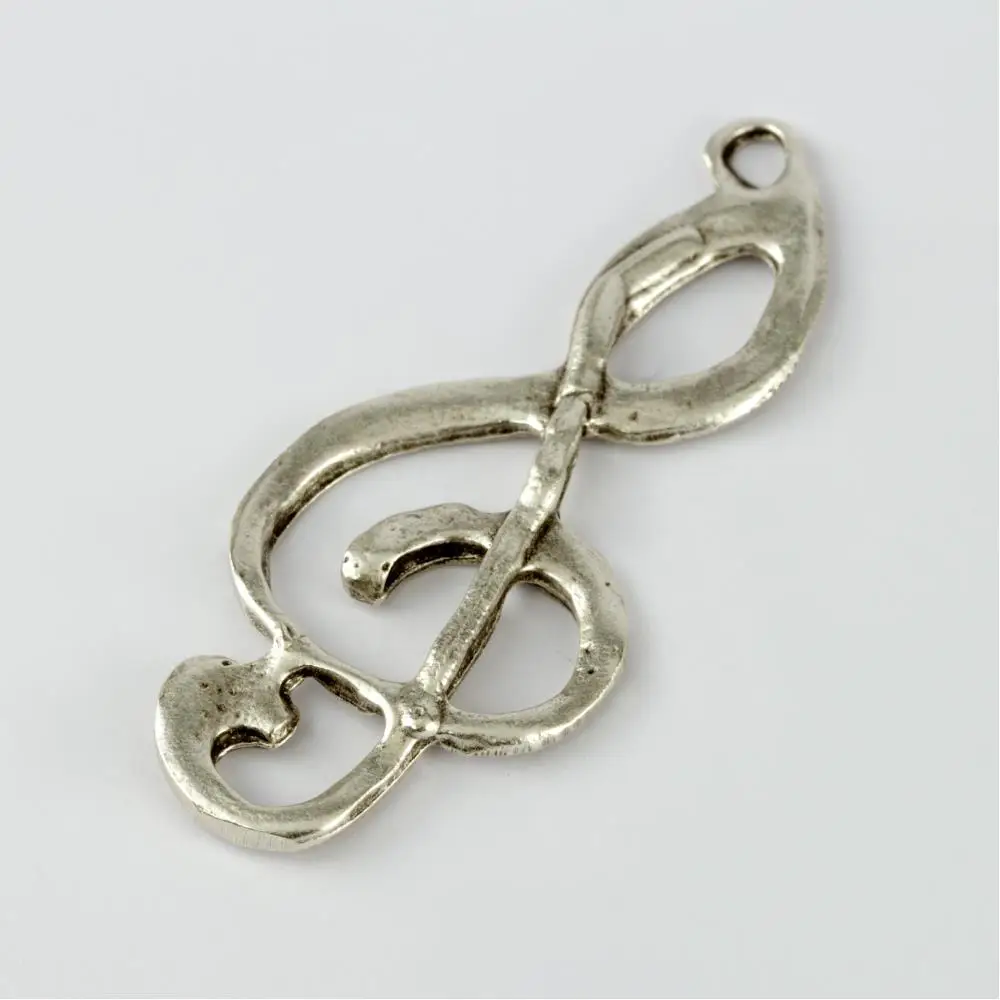 Left Note Figured Silver Plated Bracket 1 Pcs