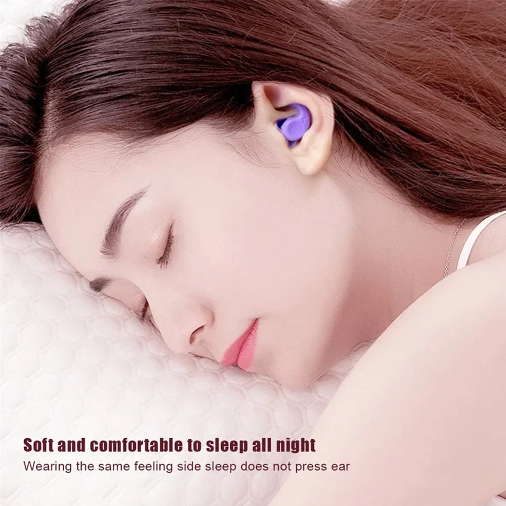 

Мягкие силиконовые беруши для сна, звукоизоляция, защита ушей, противошумные затычки для путешествий, силиконовое шумоподавление