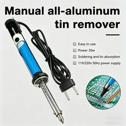 Electric Desoldering Machine Pen AC 220V Soldering Iron 30W PCB Solder Suction Vacuum Pump Welding Tools US Plug EU Plug