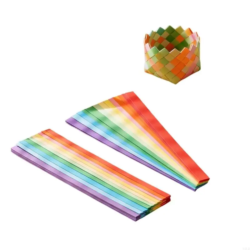 Y5LB 300 Sheets Multifunctional Woven Colored Cardstock 55cm Length Wedding Materials Suitable for Professional Artists and