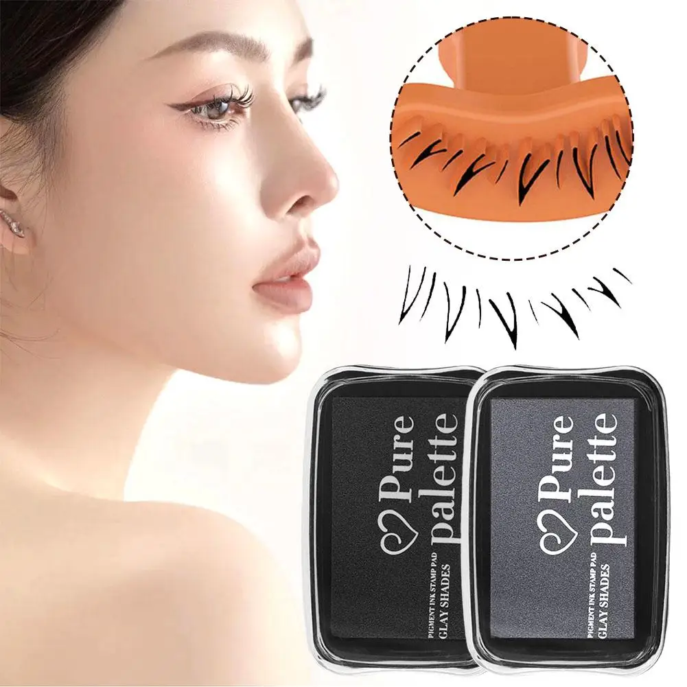 Lower Eyelash Seal Ink For Make Up Beginner False Eyelash Diy Lower Lashes Extension Seal Ink Stamp Handle Eye Makeup Tools R6w3