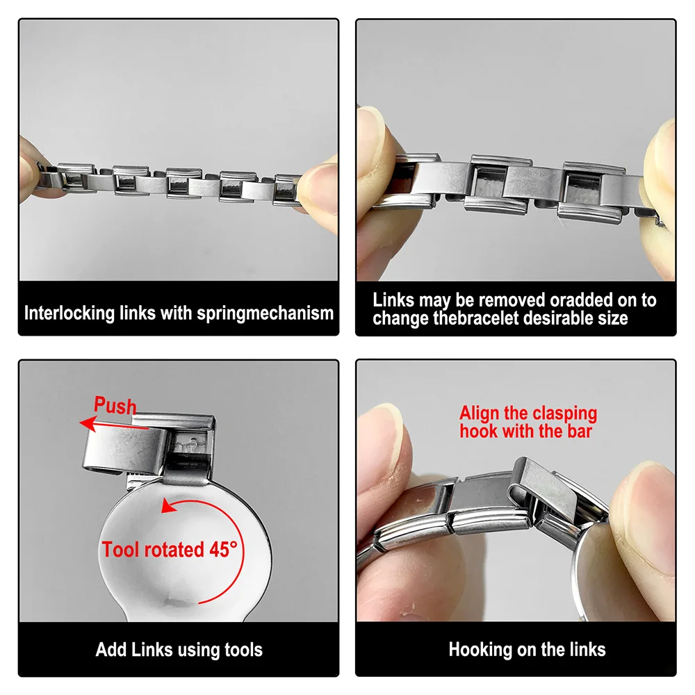 ​ URING موضة جديدة 2025 الفولاذ المقاوم للصدأ الذهب اللون أساور كبيرة 20x18 مللي متر السحر الإيطالي ربط الإناث الذكور اليد سلسلة مجوهرات هدايا