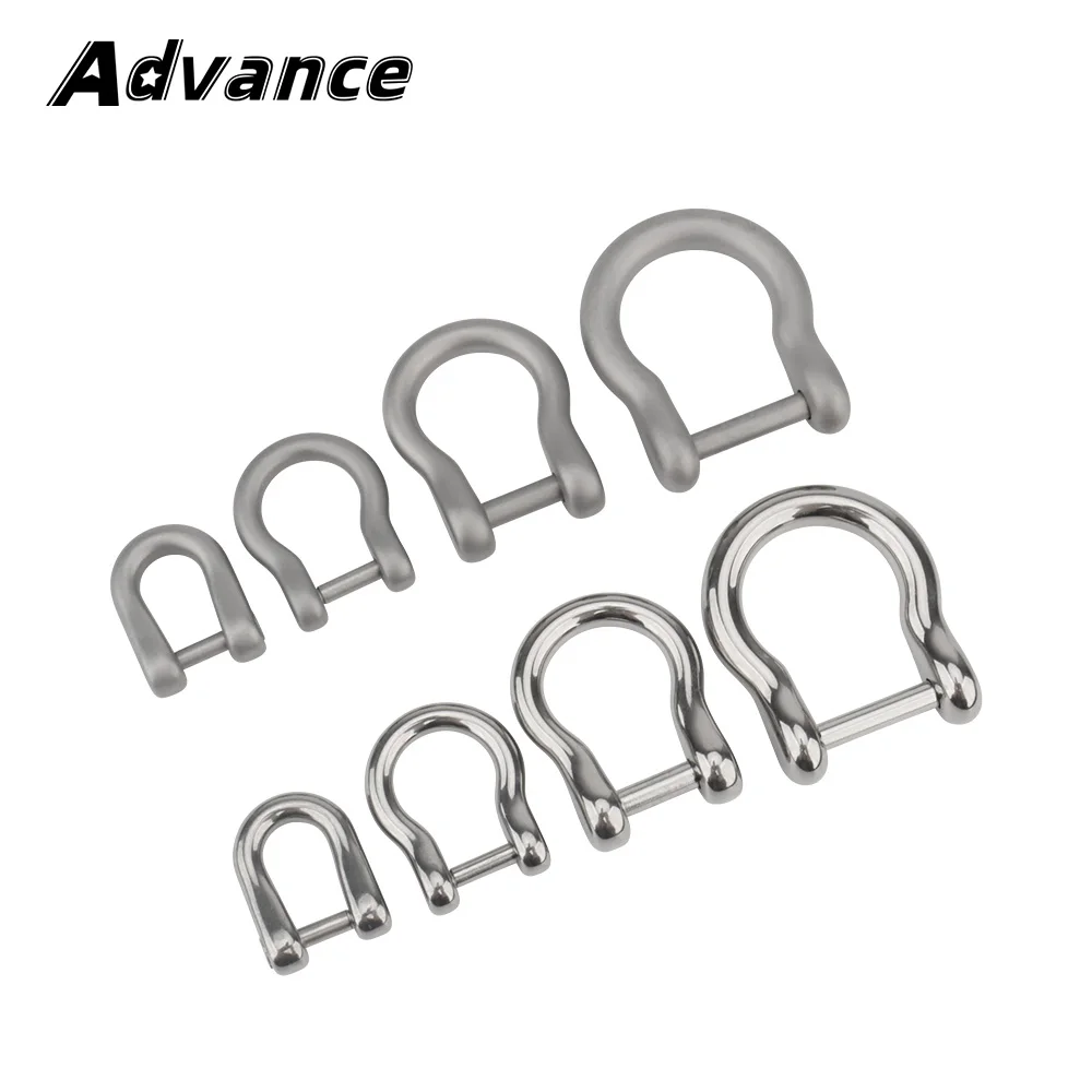 U Shape Titanium Alloy Horseshoe Buckle Detachable Hook Keychain Outdoor Tool EDC