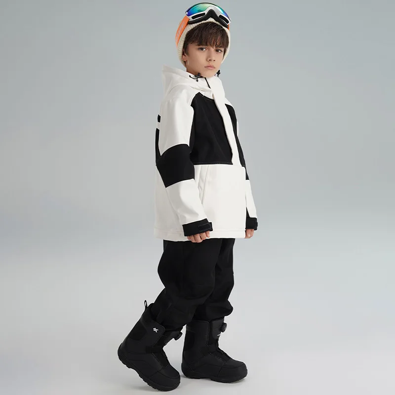 

Winter Loose Ski Jacket Pant Children Windproof Warm Waterproof Outdoor Sports Breathable Single Double Board Snowboard Clothing