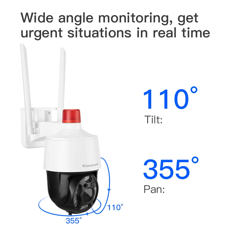 Vstarcam New Outdoor Security Protection Wireless 5MP 2.7KHD 5X IP Camera Waterproof IR Color Night Two Way Smart Home Phone App