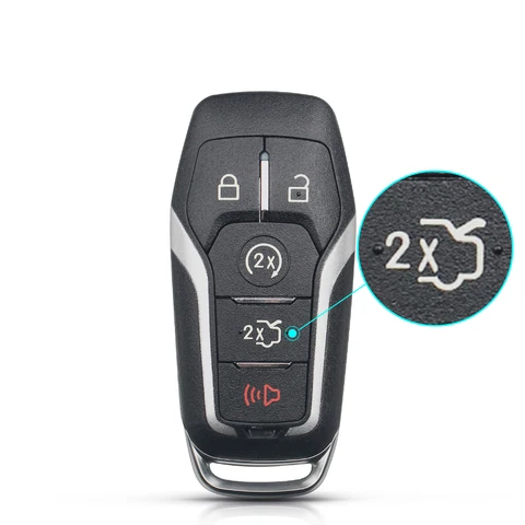 KEYYOU 4/5 кнопочный умный автомобильный чехол для ключа дистанционного управления для Ford Edge Mondeo Mustang F-150 Explorer Filp Автомобильный ключ пустой корпус 2015-2017